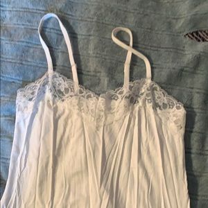 White slip dress
